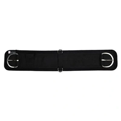 Abbildung von HKM SPORTS EQUIPMENT Western Softoprensattelgurt mit Futter zum Abkletten, schwarz, 26&quot; = 66 cm Steigbüge 4378