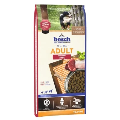 Abbildung von Bosch 52080015 Hundetrockenfutter 15 kg Adult Lamm, Reis