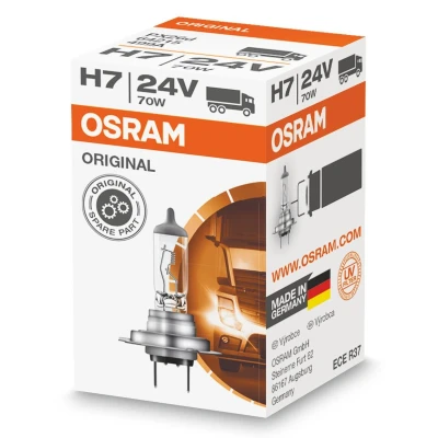 Abbildung von OSRAM 64215 Glühlampe, Fernscheinwerfer H7 24V 70W Halogen MAN: L 2000, M 2000 M, TGX, MERCEDES BENZ: ATEGO 3, ACTROS MP4, 2, SCANIA: L,P,G,R