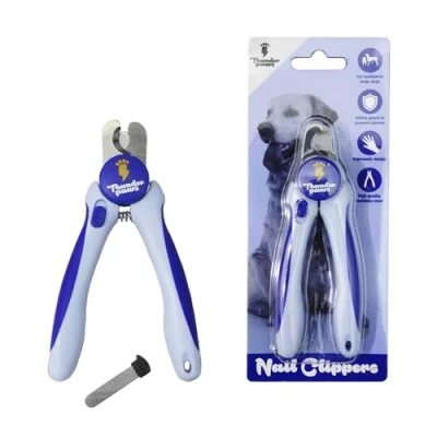 Abbildung von Thunderpaws Krallenknipser für Hunde (klein/mittel) mit Nagelfeile (blau)