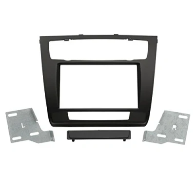Abbildung von 2 DIN Radioeinbauset Blende Radioanschlusskabel Antennenadapter Komplettset für BMW 1 E87 4/5 Türer 03/2007 06/2011 schwarz