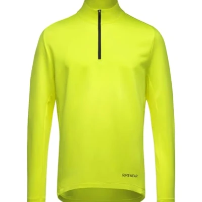 Abbildung von GORE WEAR Herren Everyday Mid 1/4 zip Hemd, Neon Yellow, XL EU