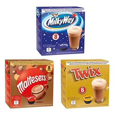 Abbildung von Mars® Heiße Schokolade Kapseln 24 Mars, Twix, Maltseres (Dolce Gusto kompatibel)