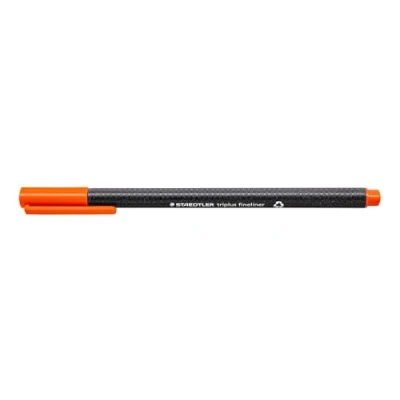 Abbildung von STAEDTLER 334 54 Triplus Fineliner (Dreikant, Superfeine, Metallgefasste Spitze, Linienbreite ca. 0,3 mm, 10 Stück) türkis