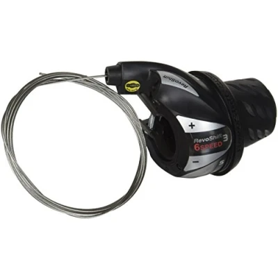 Abbildung von Drehgriffschalter (für Rechts) 6 Fach Shimano Tourney SL RS36 Schwarz/Silber