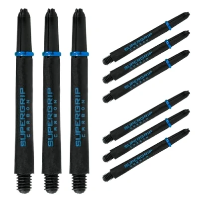 Abbildung von Harrows Dartpfeile 3 Sets Carbon ST Dartschäfte insgesamt 9 erhältlich in Größen robuster Verbundstoff Medium Aqua