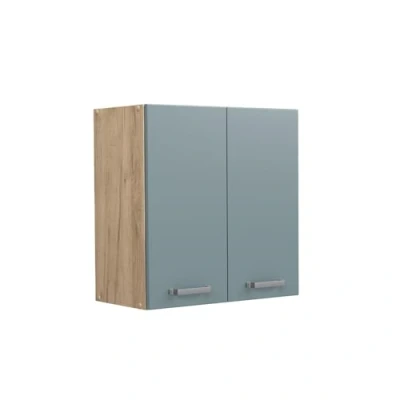 Abbildung von Vicco Hängeschrank R Line, Blau Grau/Goldkraft Eiche, 60 cm
