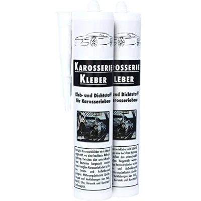 Abbildung von Karosseriekleber 1K MS Montagekleber UV beständig weiß Kartusche Polymer Kraftkleber extra stark elastischer Kleb und Dichtstoff zum Kleben Abdichten im Fahrzeugbau, Caravan, Wohnmobil