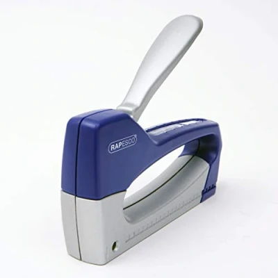 Abbildung von Rapesco 0957 T8 Lite Duo ABS und Metall Tacker mit 300 13/6 mm Heftklammern, Blau/Silber