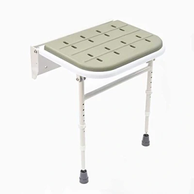 Abbildung von Nottingham Rehab Supplies (NRS) Abklappbarer Duschstuhl mit Beinen und gepolstertem Sitz