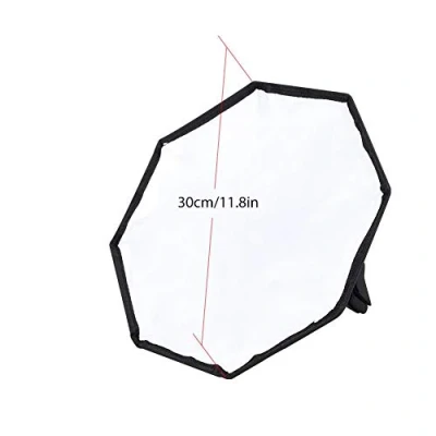 Abbildung von Entatial Ak Flash Diffuser, Blitzdiffusor 30 cm tragbarer Abnehmbarer Universal Blitzlampen Softbox Diffusor mit Aufbewahrungstasche Für externen Speedlite Blitz