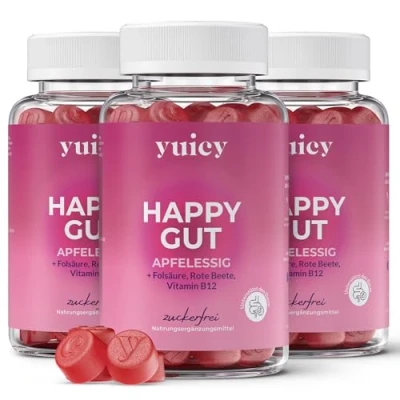 Abbildung von yuicy Body Glow Apfelessig Fruchtgummies für Keto Diäten &amp; Darmgesundheit Gummies, 0,00 St., 630 g