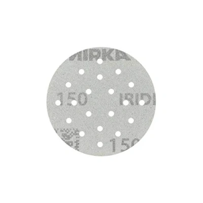 Abbildung von Mirka Iridium Premium Schleifpapier Ø 77mm 20H Klett Korn 180, 50 Stk / Zum Schleifen von Lack, Spachtel, Grundierung, Holz, Stahl, Mineralwerkstoffe, Kunststoff