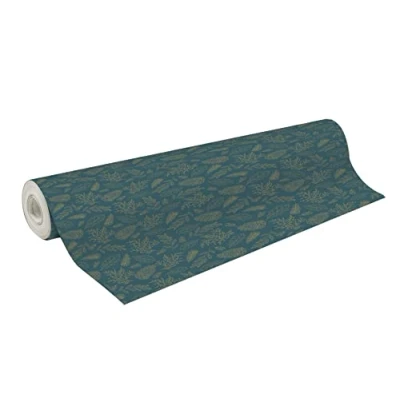 Abbildung von Clairefontaine 202059C Rolle Geschenkpapier Excellia 50mx70 cm 80g, Vegetal Gold, 1