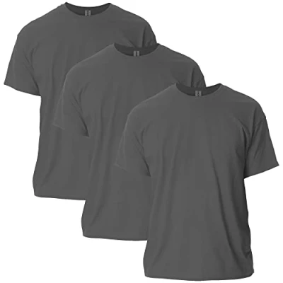 Abbildung von Gildan Unisex Erwachsene Ultra Cotton, Style G2000, Multipack T Shirt, Dunkelgrau (3er Pack), M