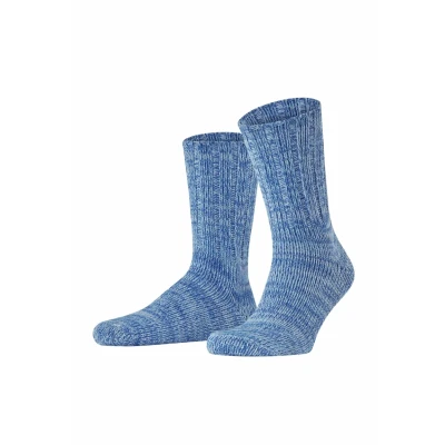 Abbildung von FALKE Herren Brooklyn M SO Baumwolle einfarbig 1 Paar Socken, Blau (Light Blue 6541), 39 42