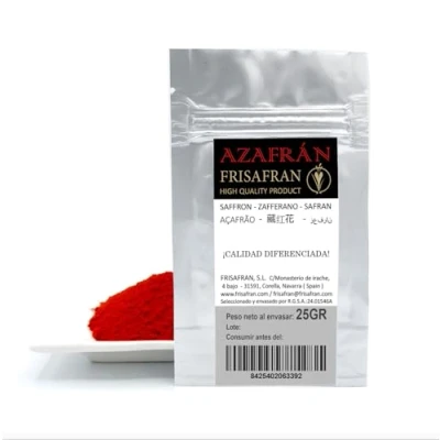 Abbildung von FRISAFRAN safranpulver 25g gemahlener safran Spanischer für Paella Halbe Gramm purer Geschmack &amp; Farbenpracht Handverlesener Ideal exklusive Gerichte