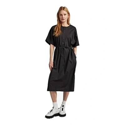 Abbildung von G Star Adjustable Waist Blusenkleid, Damen, Größe: Medium, Dk black