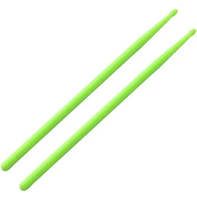 Abbildung von Alnicov Leuchtende Drumsticks, 1 Paar 5 A fluoreszierende Drumsticks für Bühnenauftritte, professionelle Schlagzeuger Anfänger (grün)