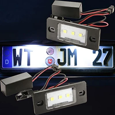 Abbildung von LED Kennzeichenbeleuchtung von Recambo passend für VW Bora Golf 4 + 5 Passat 3bg