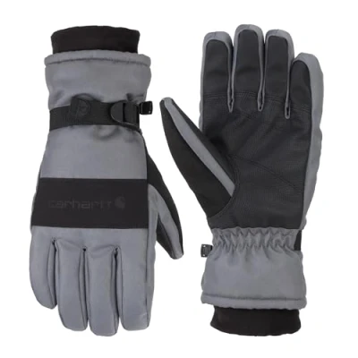 Abbildung von Carhartt Herren Wp Wasserdichter, isolierter Handschuhe für kaltes Wetter, Grau dunkel/schwarz, XL (Packung 1)