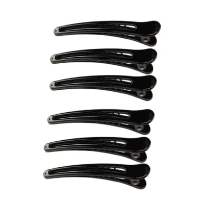 Abbildung von Haarspangen, 6 Pcs Haarklammern Friseur, Professionelle Salon Haarnadeln, Entenschnabel Haarspange, Rutschfeste Haarklammern, Haarclips zum Stylen und Schneiden, Friseurbedarf