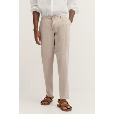 Abbildung von bugatti MIT Bundfalte Stoffhose, Herren, Größe: 36x32, Beige
