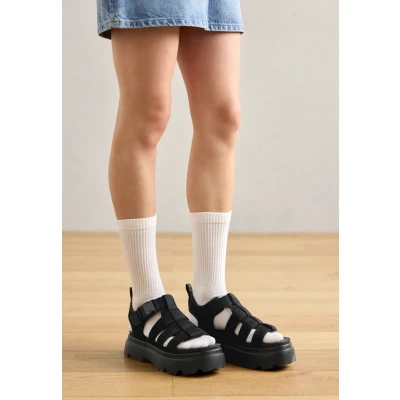 Abbildung von UGG CORA Plateausandalette, Damen, Größe: 39, Black Schuhe