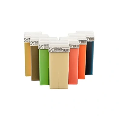 Abbildung von EpilWax Roll On Wax Epilation leicht zu verteilen und entfernen 7 Nachfüllpackungen/Kartuschen Honig, Argan, Aloe Verra, Rose, Schokolade, Azulene Vanille 100 ml