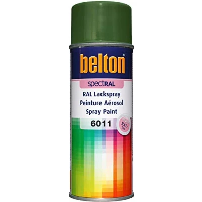 Abbildung von belton spectRAL Lackspray RAL 6011 resedagrün, glänzend, 400 ml Profi Qualität