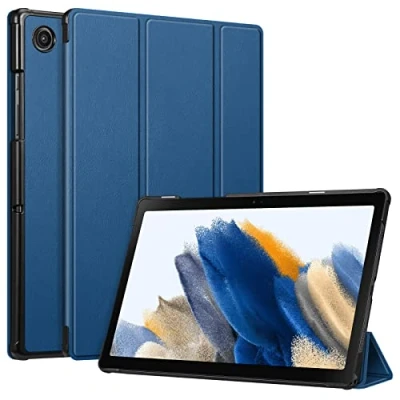Abbildung von Fintie Hülle für Samsung Galaxy Tab A8 10.5 2021 Ultra Schlank Kunstleder Schutzhülle Cover mit Auto Schlaf/Wach Funktion Zoll SM X200/X205/X207 Tablet, Marineblau