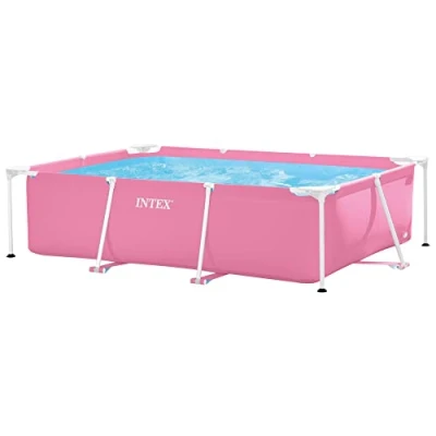 Abbildung von Intex Pool 220 x 150 60 rosa Rechteckiger Rahmenpool