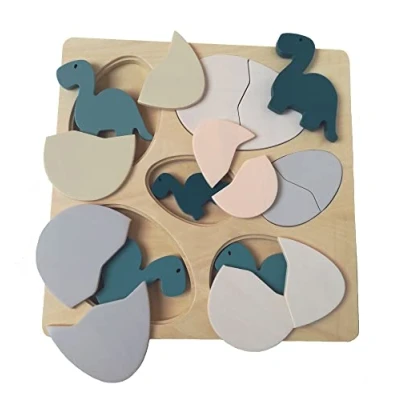 Abbildung von Holzpuzzle Dino, Puzzle f&uuml;r Kinder