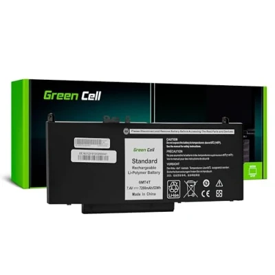 Abbildung von Green Cell 07V69Y 6MT4T 7V69Y Akku für Dell Latitude E5270 E5470 E5570 Laptop (7200mAh 7.4V Schwarz)