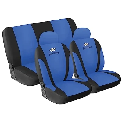 Abbildung von Simoni Racing Daisy CSR/DA B Sitzschonbezug Blau Textil vorne und hinten