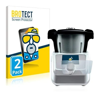 Abbildung von BROTECT Entspiegelungs Schutzfolie für SilverCrest Mini Monsieur Cuisine Connect (2 Stück) Matte Displayschutz Folie, Anti Reflex, Fingerprint