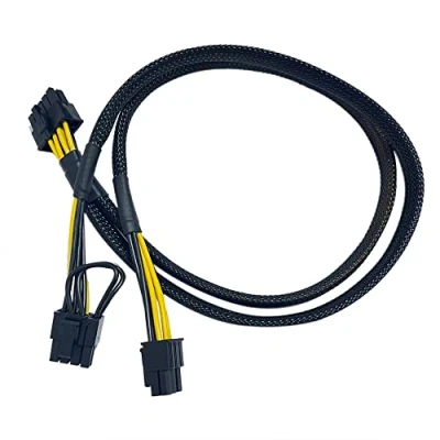 Abbildung von GinTai 10 poliges bis 8 + 6 Netzkabel ersetzen für Dell Precision 5820 und GPU 50 cm