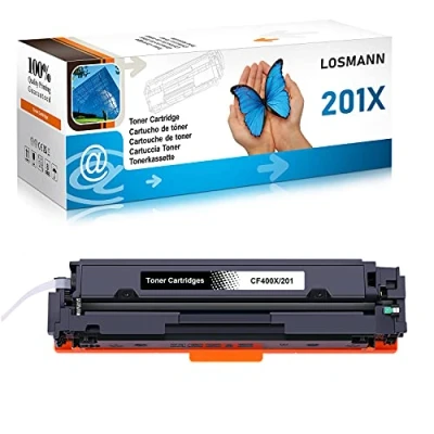Abbildung von LOSMANN 1x Toner Kompatibel für HP CF400X 201X CF400A 201A Color LaserJet Pro M252dn M252dw M252n M270 Series M274dn M274n MFP M277c6 M277dw M277n Schwarz 2.800 Seiten