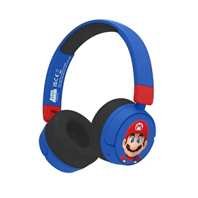Abbildung von OTL Super Mario Bluetooth Kinder Kopfhörer (Bluetooth, 3,5 mm Audio Sharing Kabel im Lieferumfang enthalten)