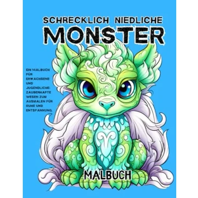 Abbildung von SCHRECKLICH NIEDLICHE MONSTER: Ein Malbuch für Erwachsene und Jugendliche: Zauberhafte Wesen zum Ausmalen Ruhe Entspannung.