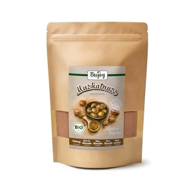 Abbildung von Biojoy BIO Muskatnuss gemahlen (500 g), Muskatnüsse als Pulver (Myristica fragrans)