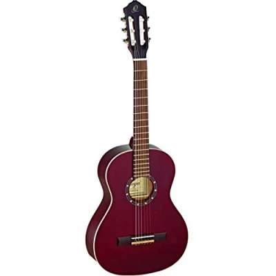 Abbildung von Ortega Guitars rote Konzertgitarre 3/4 Größe Family Series inklusive Gigbag Mahagoni / Fichtendecke (R121 3/4WR)