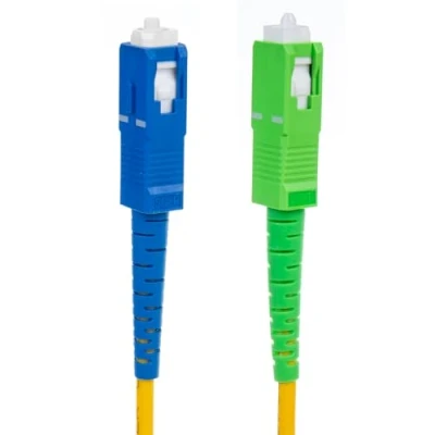 Abbildung von Maclean MCTV 401 Glasfaser Kabel SC/APC auf SC/UPC SM 9/125 LSZH Simplex Singlemode Patchkabel Glasfaserkabel Lichtwellenleiter Typ G.657.A2 (1m)