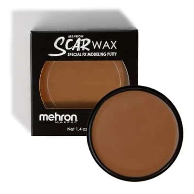 Abbildung von Mehron Make up Scar Wax Special FX Modeling Putty Formbares weiches Wachs für Narbenwachs SFX falsche Narben, Wunden, Cosplay &amp; Halloween Effekte (Medium)