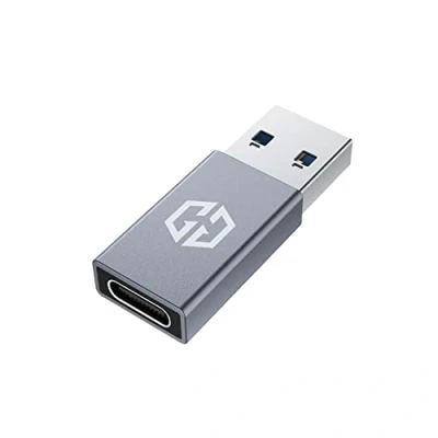 Abbildung von GRAUGEAR G AD CTA 10G USB Adapter, 3.2 Type C zu A, 10 Gbit/s, Aluminium Gehäuse, grau
