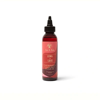Abbildung von As I Am Haarwachstumsöl &quot;Long&amp;Luxe&quot; 120 ml Erhöht die Feuchtigkeit des Haares und verjüngt Kopfhaut. Geeignete Lockenmethode