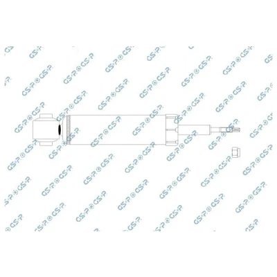 Abbildung von GSP 32112410 Stoßdämpfer Hinterachse Gasdruck Zweirohr Teleskop VOLKSWAGEN: Golf 6, 5 Schrägheck, Passat B6 Variant