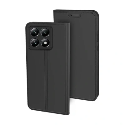Abbildung von FDHYFGDY Hülle für Xiaomi 14T Pro Schutzhülle, stoßfeste Premium PU Leder Brieftasche Case [Magnet] [Standfunktion] [Kartenfach] Schutzhülle aus Klappetui, Schwarz
