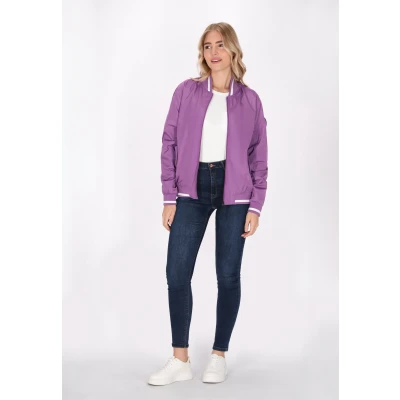 Abbildung von Schmuddelwedda College Bomberjacke, Damen, Größe: 34, Lila