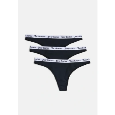 Abbildung von Juicy Couture DANA Thong 3 PACK String, Damen, Größe: Medium, Black